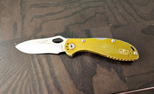 Buck 722 Spitfire Pocketknife Stainless Plain Drop Point Gold Aluminum Clip picture