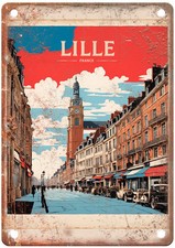 Vintage Lille France Retro Look Travel Poster Metal Sign T2992 picture