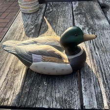 vintage mallard duck figurine-fine porcelain- 10x5” picture