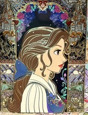 Disney  fantasy pins Blue Town Dress Belle picture
