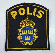 Sweden Polis Europe Police Hook & Loop Patch Y6G picture