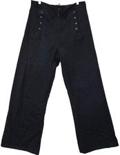 US Navy Men's 36XL Wool Bell Bottom Crackerjack Trousers Vintage 1961 Vietnam picture