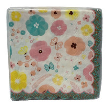 Flower Vintage Blush 16 Beverage Napkins 9.8 In Celebrate It NEW 454763 picture