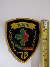 Vintage Boy Scout Cubs Patch Elgin Camoiree TIMKEN Scouts Canada 1978 picture