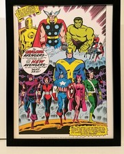 Avengers MCU by Don Heck 9x12 FRAMED Marvel Comics Vintage Art Print Poster picture