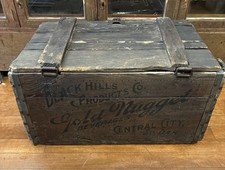 Antique Prohibition Beer Crate Black Hills Gold Nugget Beverages Central City SD picture