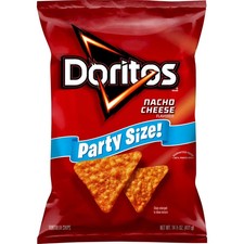 Doritos Nacho Cheese Tortilla Chips 14.5 oz Large Party Size Bag Snack picture