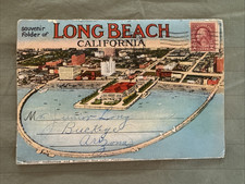 1940's Era Souvenir Folder of Long Beach California--Posted picture