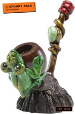 Frog Smoking Pipe w/Andean Walnut Base picture