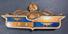 Vintage 1941 DeSoto Trunk Deck Lid Enamel Badge Emblem picture