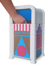 It's A Small World Disney Parks Trash Can for Home Use Bed/Office/Kitchen Size picture