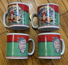 Tabasco Standard Brand Oysters McIlhenny Co Avery Island Coffee Mug Cup Set of 4 picture