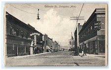 Callender Street View Scene Livingston MT Montana Signs Postcard (CP2) picture