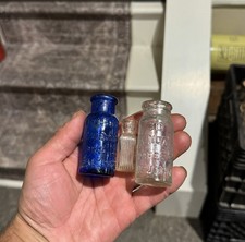 3 Small Antique Bottles Bromo Seltzer Baltimore Phenolax Wafers Upjohn Etc 1920s picture