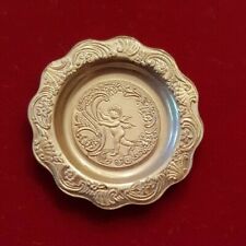 Dollhouse miniature vintage sterling silver Rococo Period plate,  1:12 picture