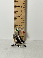 Art Glass multicolored goose figurine 2” picture