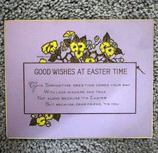 Vintage Easter Greeting Card 