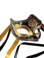 VENETIAN  MARDI GRAS MASQUERADE BALL NEW YEARS MASK Made In Italy picture