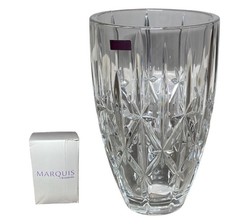 Marquis by Waterford Sparkle 9-Inch Crystal Vase New in Box Germany - 156611 picture