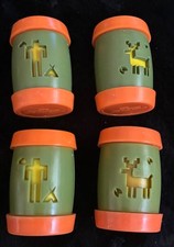 4 Vintage St Labre Indian School  Ashland Montana Plastic Salt & Pepper Shakers picture