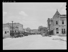 Photo:Main Street Town Street Scene 1930s Cars Storefronts picture