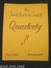 Dr. Charles Muses,c. 1955 Autumn Vol 3,No 1,The Jacob Boehme Society Quarterly picture