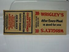 Wrigley's after every meal 1920s-30s made by  Diamond quality match picture