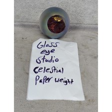Vintage Glass Eye Studio Celestial Paperweight 3