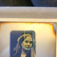 Antique Historic Photo Plate Female Portrait Faint Image Sotheby’s NY Sticker picture
