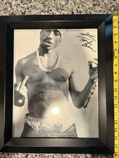 Vintage Tupac 2Pac Framed Photo Mike Miller 1994 8x10 w/ 2002 COA Novelty As-Is picture