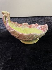 Vintage McCoy Pottery Leaf Shaped Mottled 10