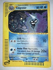2002 Cloyster Expedition 8/165 Holo Pokemon Nintendo English SWIRL🌀 picture