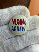 Vintage Richard Nixon Spiro Agnew 1968 Campaign Pinback Button - 0.75