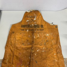 VTG Gilbert Paper Company Used Distressed Canvas Printers Apron 3 Pockets Old picture