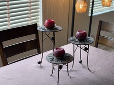 Carlos De Anda Wrought Iron Celestial Candelabra Set - Mexican Artist picture