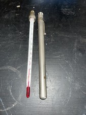 Vintage Weksler Thermometer New York USA metal Case Well Made Celsius Pen 110 picture