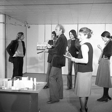 Eric Rohmer managing the shooting of New town the accommodation in- Old Photo picture