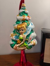 Vintage 1996 Christopher Radko Disney Tinker Bell Christmas Ornament w Box picture
