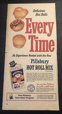 1950’s Pillsbury Hot Roll Mix Colorful Magazine Print Ad picture