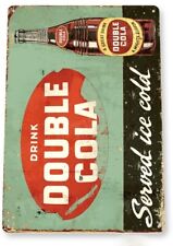 DOUBLE COLA TIN SIGN CHATTANOOGA TENNESSEE SKI CHASER ORANTA DRY GOOD GRAPE CO picture