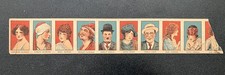 1910 MOVIE STAR UNCUT STRIP CARDS (10) CHARLIE CHAPLIN MARY PICKFORD picture