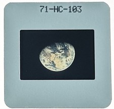 1969 NASA Apollo 11 Earth-Africa #71-HC-103 35mm film slide with paper caption picture
