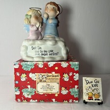 Enesco 1983 Dear God Kids Figurine “How Do You Like Our Angel Outfits?” w/Box picture