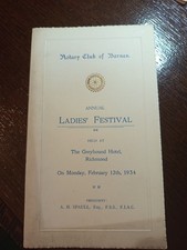 1934 Rotary Club of Barnes Ladies Festival   Freemasonry  masonic/904 picture