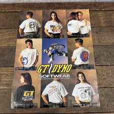 Vintage GT Bicycles Dyno Softwear Catalog Sheet Flyer Hans Rey BMX Multi Color picture