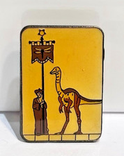 Vintage 1993 Dinotopia Enamel Lapel Pin Dinosaur Banner James Gurney picture