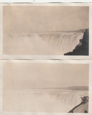(2) 1920s Vintage photos of Niagara Falls, found photos picture