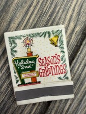 Holiday Inn Vintage Christmas Season's Greetings Bell Sign Standard Matchbook picture