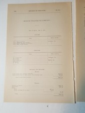 1910 document ROSCOE TELEPHONE COMPANY Washington County Pennsylvania WH Kent picture