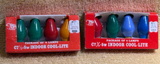 Vintage C 7  1/2 Christmas Bulbs - Lot of 2 - 4 Packs, 5 Watt Replacement Lights picture